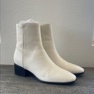 Rag & Bone Aslen Mid Boot - Antique White - Size 36/US 6